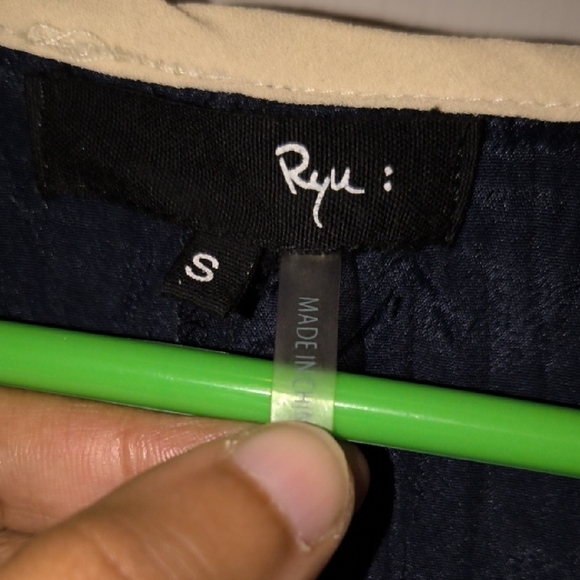 Ryu | Black and Cream Mini Dress - Picture 2 of 4